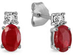  Rubin fülbevaló 0, 53 ct Emely, fehér arany KU1424ARN