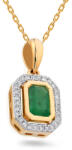 Heratis Forever 0, 430 karátos smaragd medál Azra gyémántokkal IZBR086