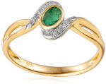 Heratis Forever Smaragd gyűrű 0, 15 ct gyémántokkal, 14K IZBR101