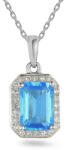 Heratis Forever Topáz medál, fehérarany gyémántokkal 0, 070 ct IZBR895BTN