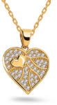 Heratis Forever Arany medál Szív cirkóniákkal IZ27184