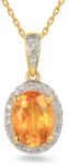 Heratis Forever Arany medál citrin kővel és briliánsokkal 0, 090 ct IZBR891PC