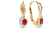 Heratis Forever Elegáns rubin fülbevaló 0, 55 ct gyémántokkal IZBR101RN