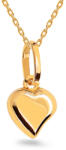 Heratis Forever Sárga arany szívű medál, vágott oldallal IZ22549