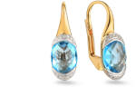 Heratis Forever Egyedi fülbevaló topázzal 2, 66 ct Ari, sárga arany IZBR644N