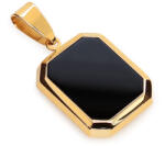 Heratis Forever Arany téglalap alakú medál fekete acháttal Maeve IZ24559