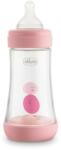 Chicco Perfect5 240 ml biofunkcionális cumisüveg közepes folyású pink