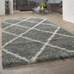  Skandináv stílusú shaggy szőnyeg - szürke 200x200 cm