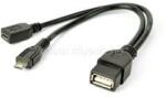 Gembird A-OTG-AFBM-04 cable USB OTG AF to micro BM + micro BF 0.15 m (A-OTG-AFBM-04) (A-OTG-AFBM-04)