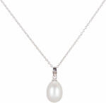 JwL Luxury Pearls Colier din argint cu perla dreapta 45cm JL0436 45 cm