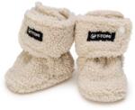 T-Tomi TEDDY Booties Cream botoșei pentru copii 6-9 months 1 buc