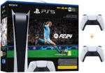 Sony Playstation 5 Digital + Joc EA Sports FC 24 + Controller suplimentar, Consola de jocuri PS5 (CFI-1216B_FC24-G2)