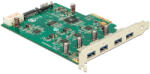 Delock PCI Express kártya x4 x külső USB 3.0, (négycsatornás) (89325)