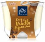 Glade Cosy Vanilla Cappuccino illatgyertya illattal Vanilla Foam, Roasted Coffee, Toasted Hazelnut 224 g