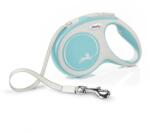flexi New Comfort lesa automata cu banda pentru caini, albastru deschis, marimea M, 5 m