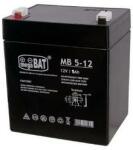 MEGABAT Acumulator Plumb-Acid VRLA AGM MB 12V - 5Ah Borne F1 (MB5-12)