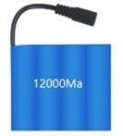 Leziter Lithium akkumulátor 12000 mAh (LEB-12000) - geminiduo