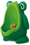 FreeON Pisoar baieti Frog, Cu ventuze, Cu tinta rotativa, FreeON, Green (37995) Olita
