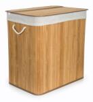 G21 szennyeskosár 150 l elválasztóval, bambusz fehér kosárral (KPG21BAM2NW)