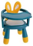  OEM szék és asztalkészlet babák etetéséhez vagy játékhoz, kék/sárga (IK148)