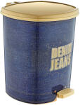 Özer Plastik Műanyag pedálos szemetes, Denim 11L (D010X60)