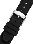 Morellato Curea din piele neagră Morellato Square 5672D73.019 M 20 mm