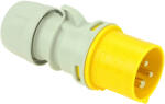 PCE Ipari dugvilla lengő 2P+E 16A 3P 110V(50+60Hz) sárga IP44 műanyag csavaros 4h-pozíció Shark PCE (013-4)