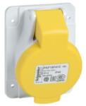 Schneider Electric Panelre szerelhető döntött aljzat, 2P+F, 4h, 16A, 130V, IP44, csavaros Schneider (PKF16F413)