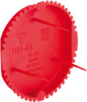 KAISER Szerelvénydoboz vakolófedél kerek 60mm-dobozátmérőhöz csavaros piros műanyag 60mm-átmérő KAISER (1181-60)