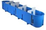 SIMET Gipszkarton szerelvénydoboz 5-ös ovális 68mmx 352mmx 65mm-átmérő kék műanyag P5x60D SIMET (32099203)