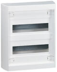 Legrand Kiselosztó PE/N-sínnel műanyag 2x 12M falonkívüli fehér IP30 kivágott-fedél Nedbox LEGRAND (601202)