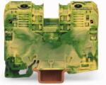 WAGO Földelő sorkapocs 1-szintes 6-35mm2 zöld/sárga TS35 rugószorításos WAGO (285-137)