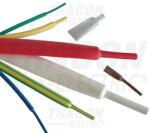 TRACON Zsugorcső piros 38.1mm/ 19mm-átmérő 1m 2: 1-zsugor vékonyfalú melegzsugor TRACON (ZS381P)