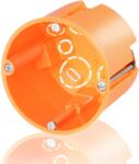 f-tronic Gipszkarton szerelvénydoboz mély 1-es kerek 68mm-átmérő narancs műanyag csavarral E117 F-TRONIC (7350096)