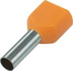 Weidmüller Érvéghüvely szigetelt iker 2x 0.5mm2 14mm narancs H0, 5/14 ZH OR SV Weidmüller (9004440000)