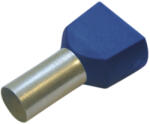 Haupa Érvéghüvely szigetelt iker 2x 16mm2 16mm kék Haupa (270799)