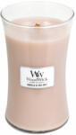 WoodWick Vnilla & Sea Salt lumânare parfumată cu fitil de lemn 609, 5 g