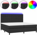 vidaXL LED-es Műbőr Ágy - 200x200 cm (3135963)