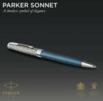 Parker Royal gtoll Sonnet Premium metál kék, ezüst klipsz 2119649 (IRTNPAR0000217)
