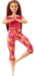 Mattel Barbie Made To Move: Păpușă Barbie flexibilă cu păr roșcat - yoga (GXF07) Papusa Barbie