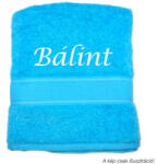 Jázmin Neves törölköző hímzett Bálint felirattal (TOR_52)