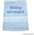 Jázmin Hímzett törölköző Boldog névnapot felirattal (TOR_45)