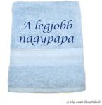 Jázmin Hímzett törölköző A legjobb nagypapa felirattal (TOR_15)