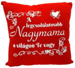  Párna felirattal - Nagymama (piros) (PARNA_21)
