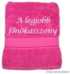 Jázmin Hímzett törölköző A legjobb fő nökasszony felirattal (TOR_27)