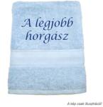 Jázmin Hímzett törölköző A legjobb horgász felirattal (TOR_33)