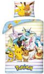 Halantex Pokemon, set lenjerie de pat single, 140x200 cm + 65x65 cm Lenjerii de pat bebelusi‎, patura bebelusi