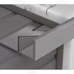 Profilplast Szögletes élvédő alumínium matt fehér 8 mm 2, 5 m