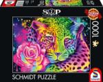 Schmidt Spiele 1000 db-os puzzle - Neon Rainbow Leopard, Sheena Pike (58514) (58514)