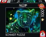 Schmidt Spiele 1000 db-os puzzle - Neon Blue Green Panther, Sheena Pike (58517) (58517)